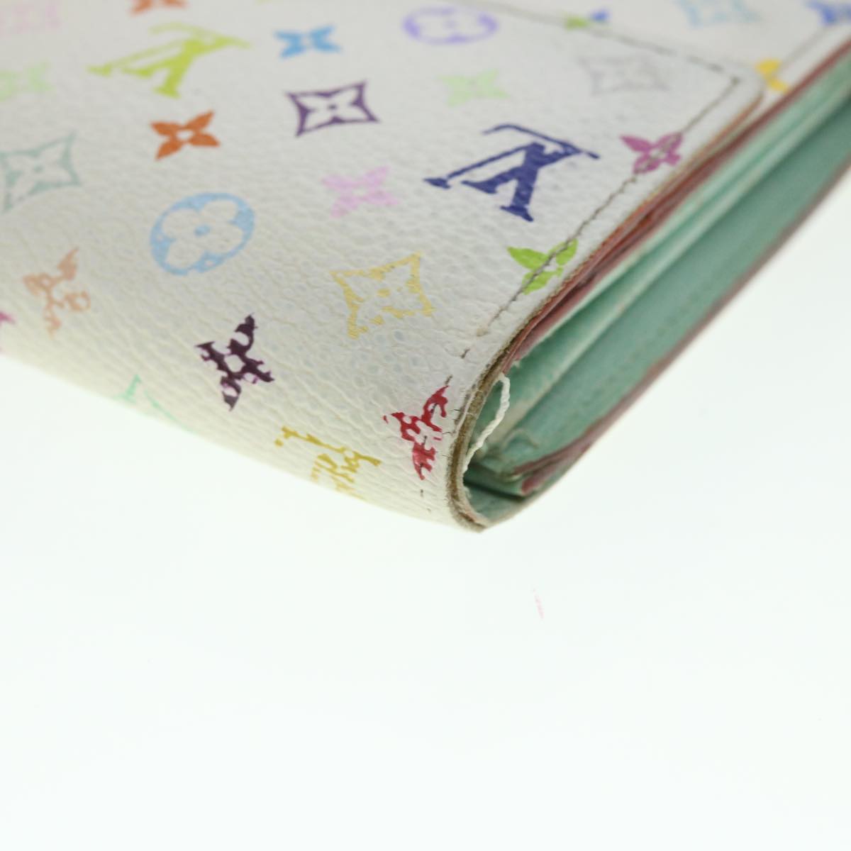 LOUIS VUITTON Multicolor Portefeuille Sarah Long Wallet White M93532 55113