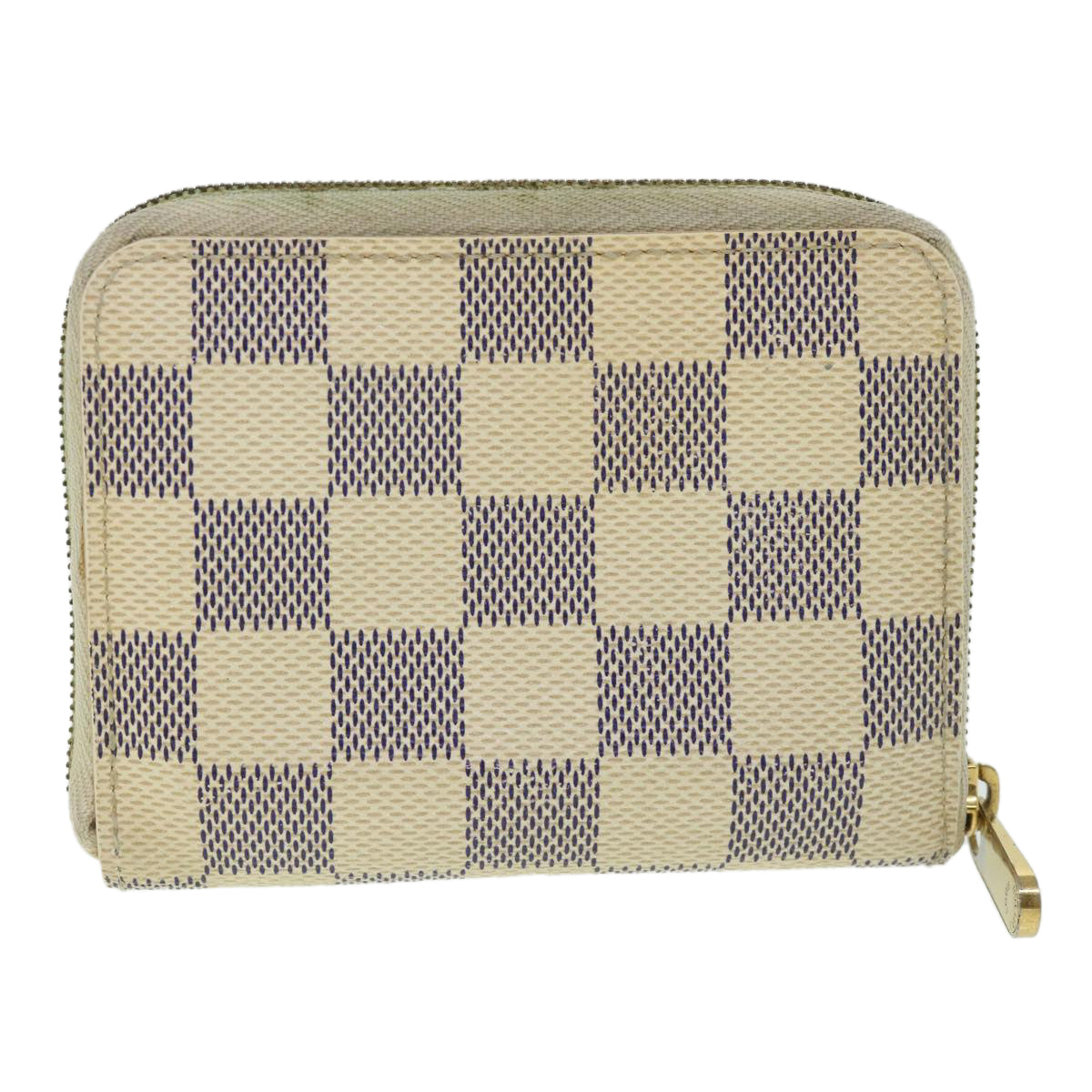 LOUIS VUITTON Damier Azur Zippy Coin Purse N60138 LV 55114