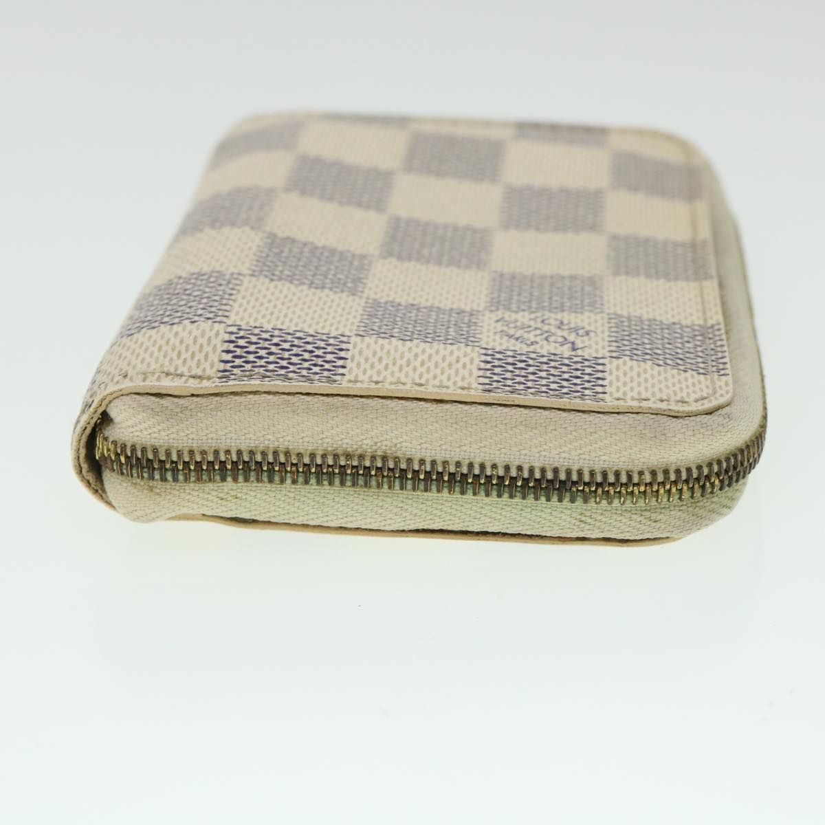 LOUIS VUITTON Damier Azur Zippy Coin Purse N60138 LV 55114