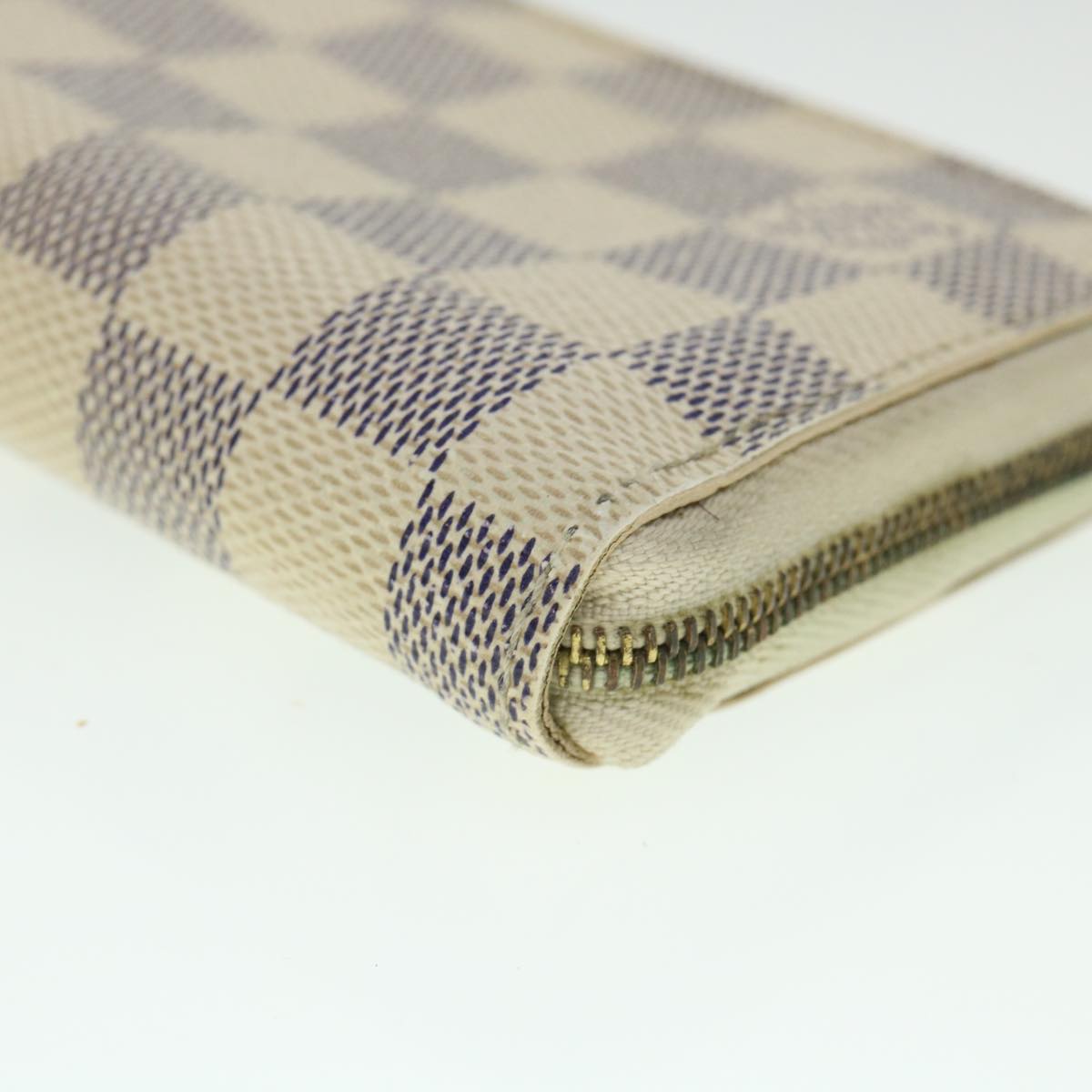 LOUIS VUITTON Damier Azur Zippy Coin Purse N60138 LV 55114