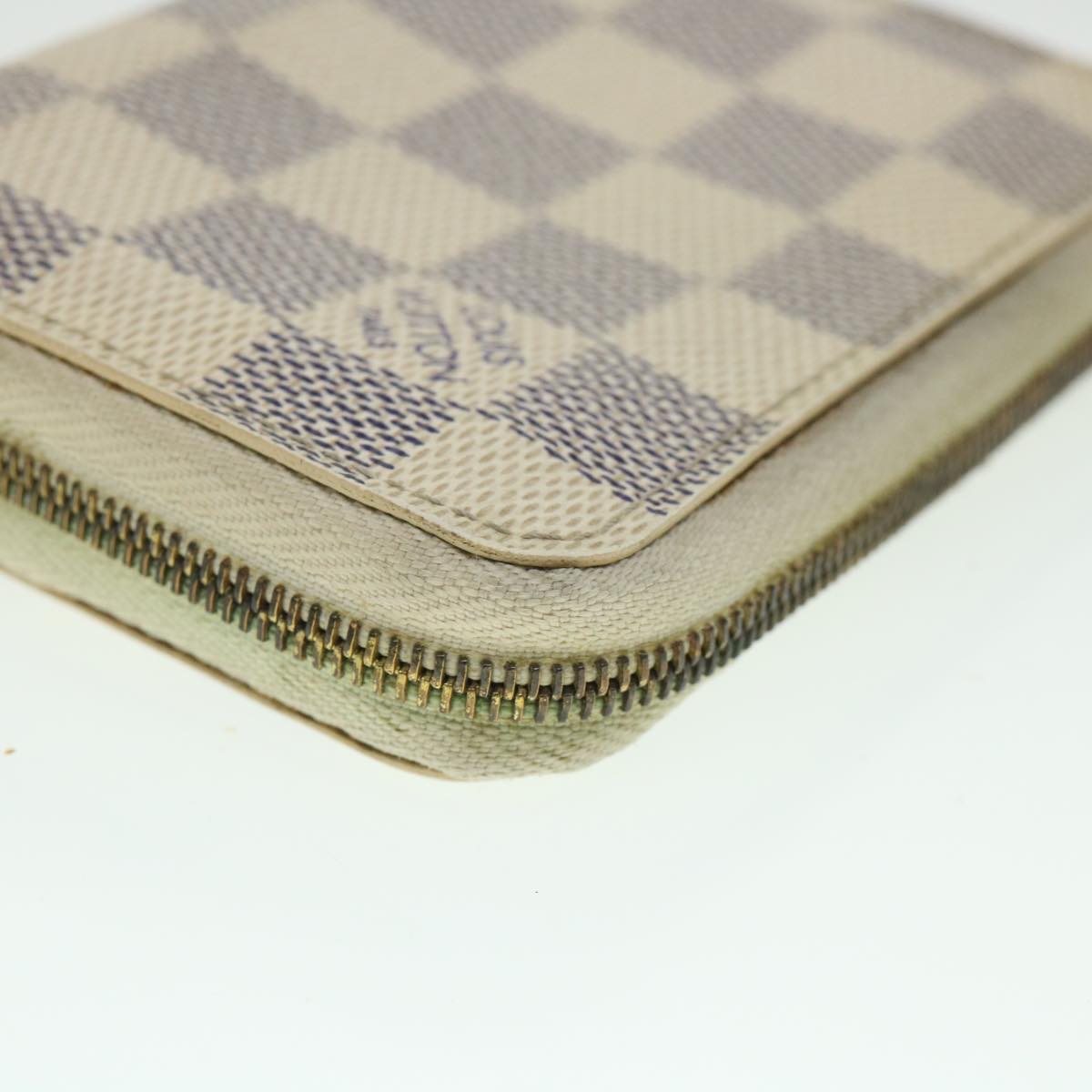 LOUIS VUITTON Damier Azur Zippy Coin Purse N60138 LV 55114