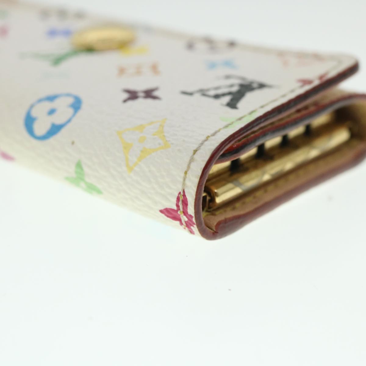 LOUIS VUITTON Monogram Multicolor Multi Cles 4 Keys Case White M60043 55115
