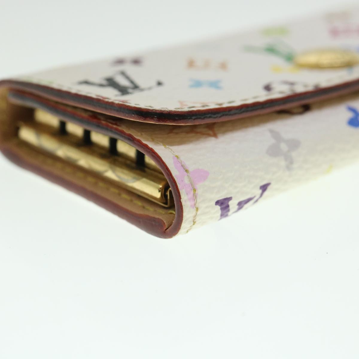 LOUIS VUITTON Monogram Multicolor Multi Cles 4 Keys Case White M60043 55115