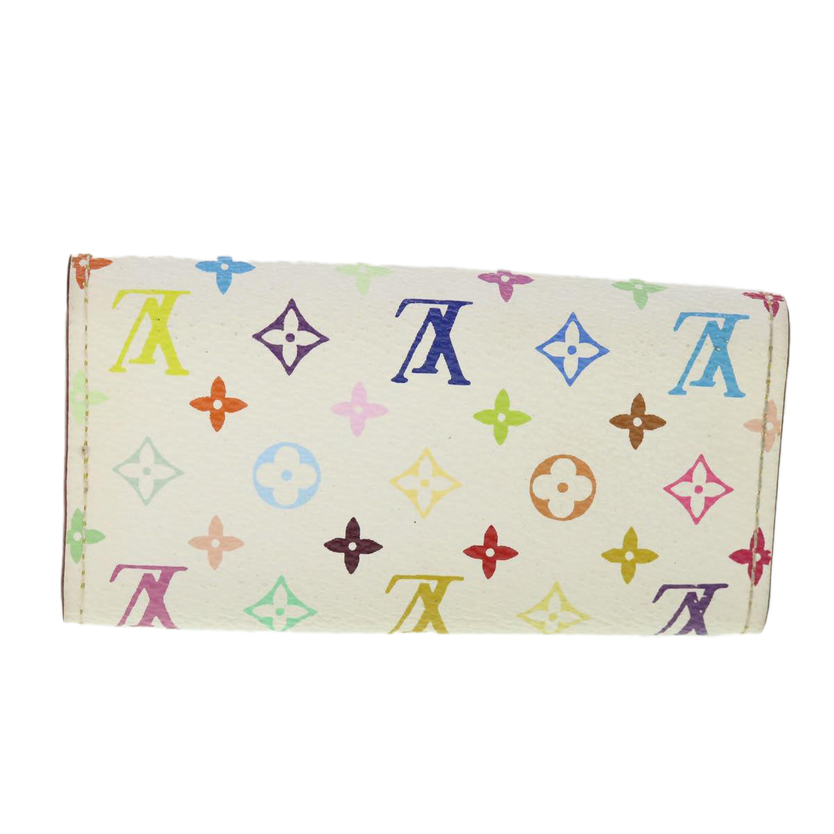 LOUIS VUITTON Monogram Multicolor Multi Cles 4 Keys Case White M60043 55115