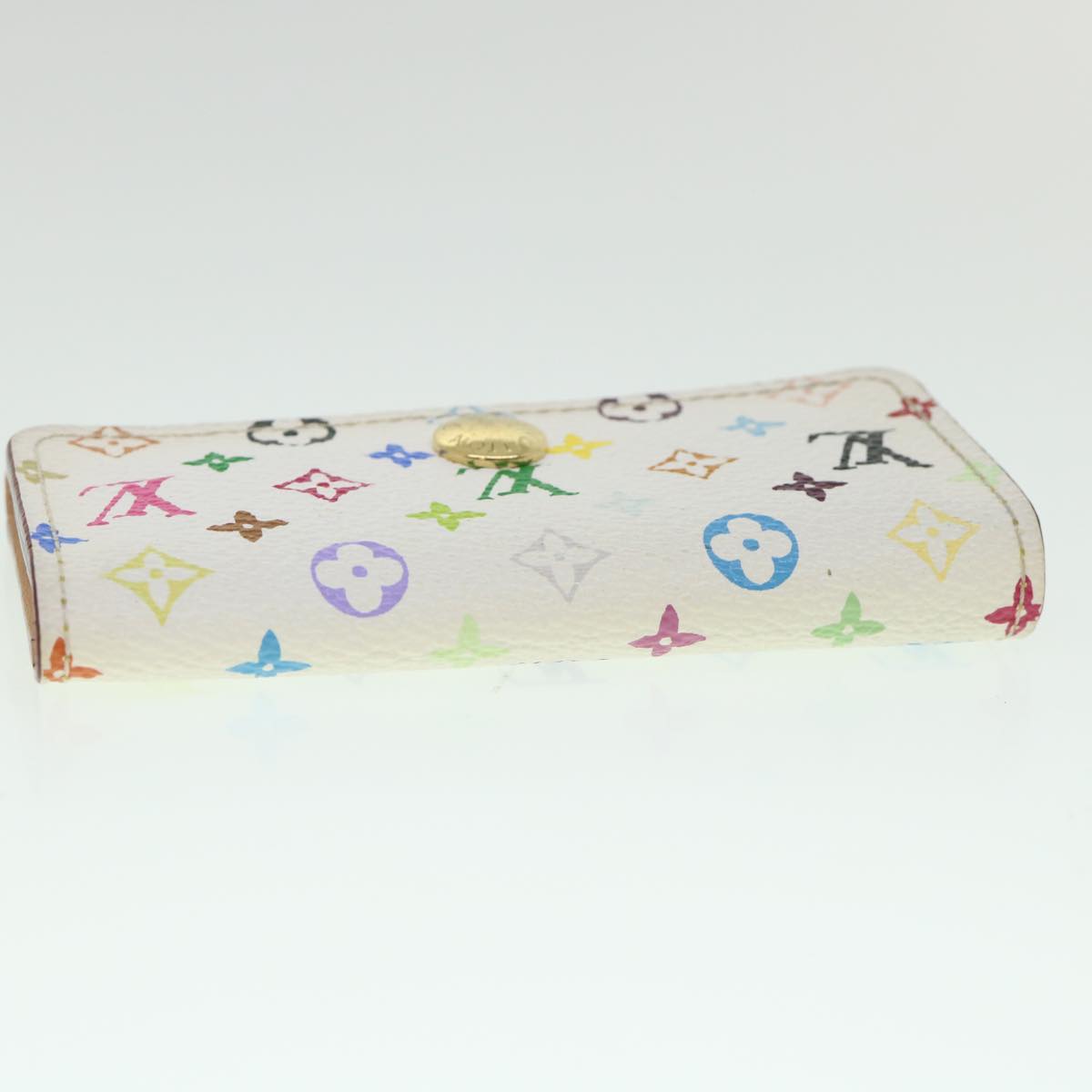 LOUIS VUITTON Monogram Multicolor Multi Cles 4 Keys Case White M60043 55115