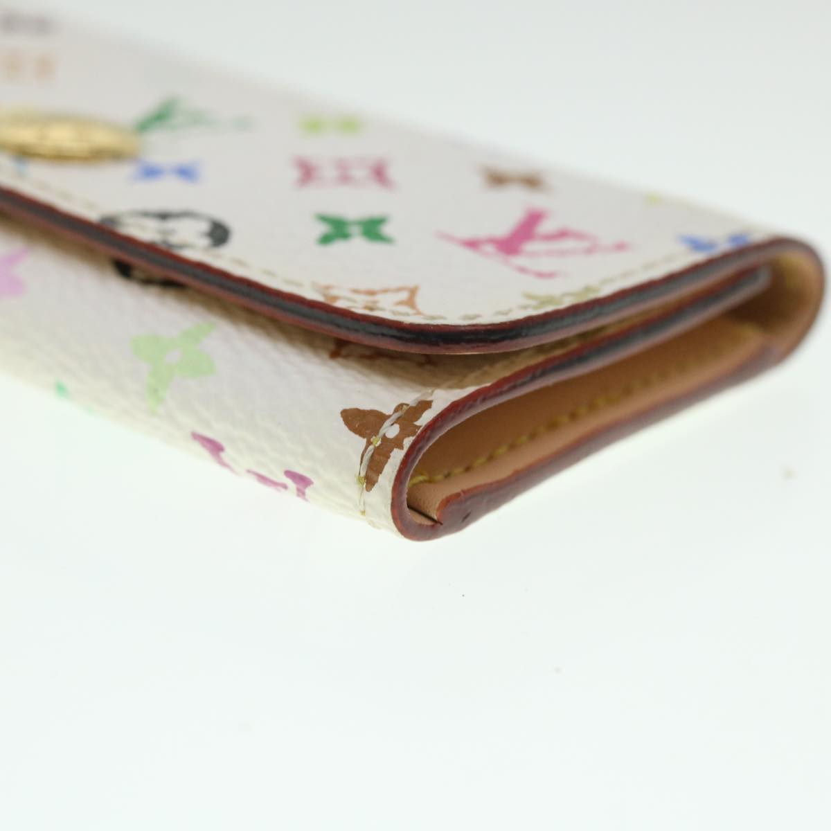 LOUIS VUITTON Monogram Multicolor Multi Cles 4 Keys Case White M60043 55115