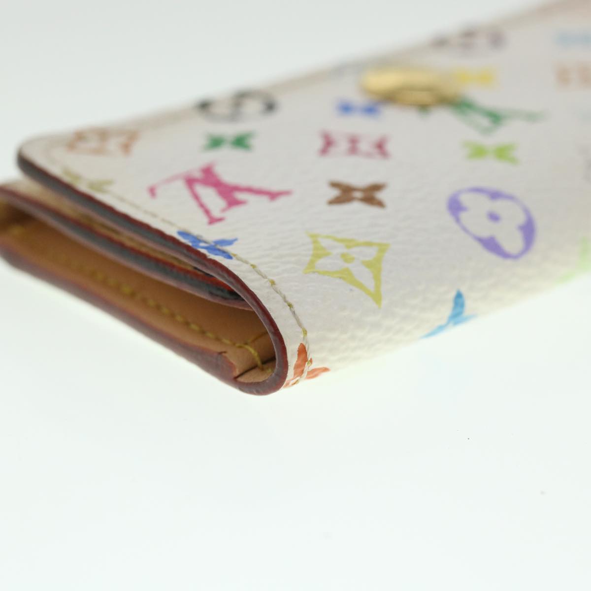 LOUIS VUITTON Monogram Multicolor Multi Cles 4 Keys Case White M60043 55115