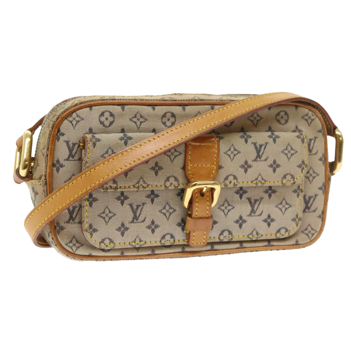 LOUIS VUITTON Monogram Mini Juliet MM Shoulder Bag Blue M92004 LV 55117