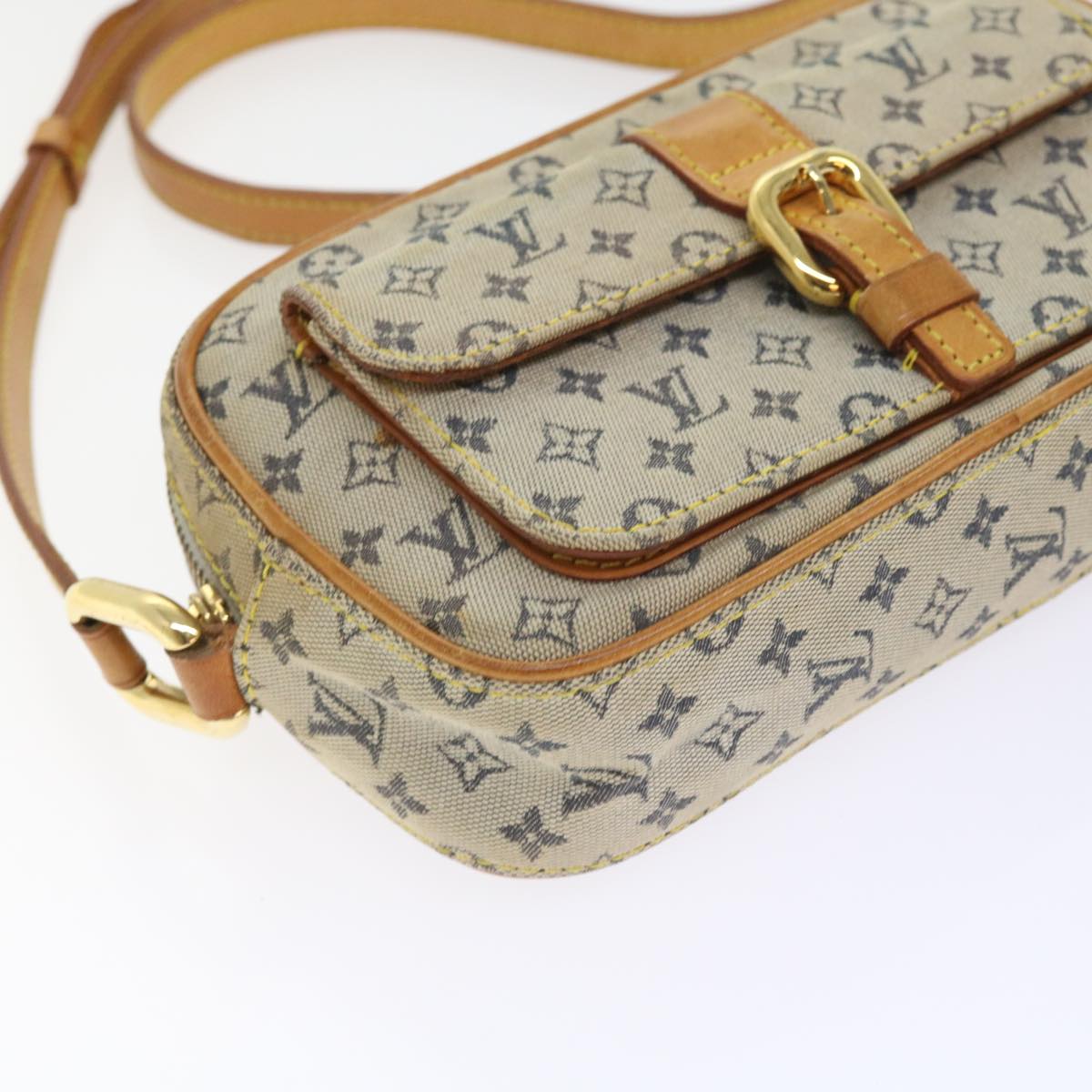 LOUIS VUITTON Monogram Mini Juliet MM Shoulder Bag Blue M92004 LV 55117