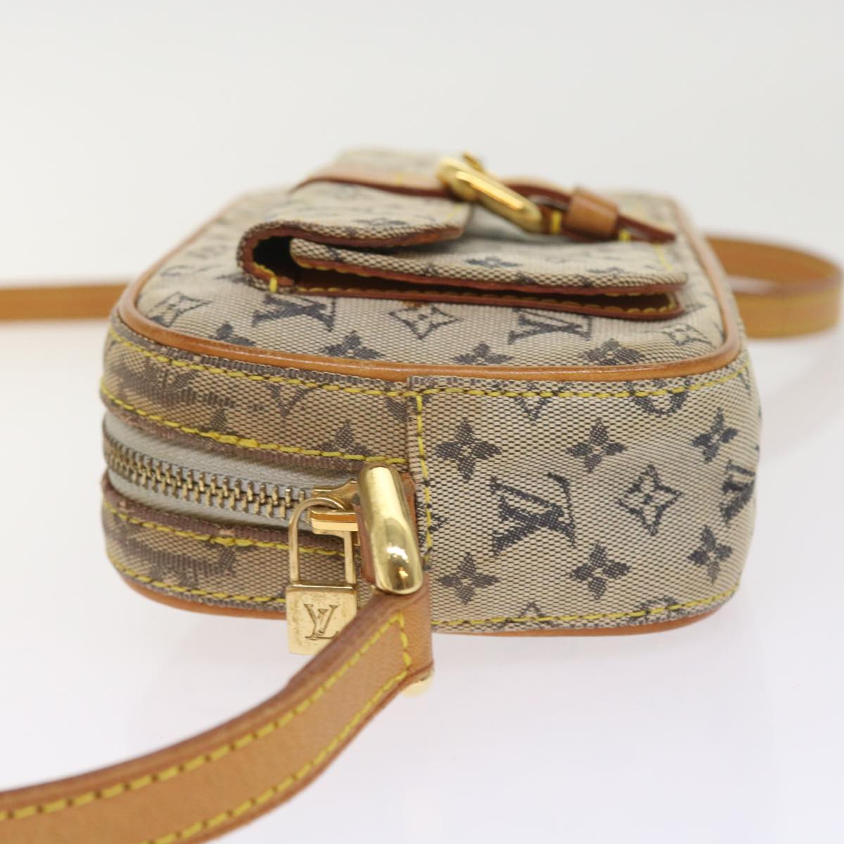 LOUIS VUITTON Monogram Mini Juliet MM Shoulder Bag Blue M92004 LV 55117