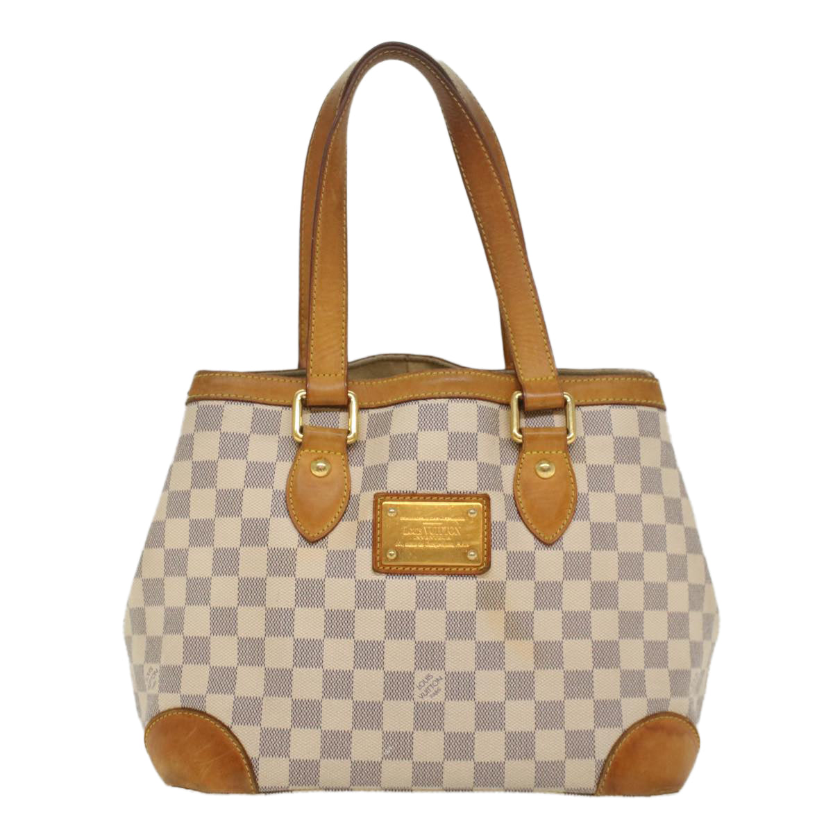 LOUIS VUITTON Damier Azur Hampstead PM Tote Bag N51207 LV 55125