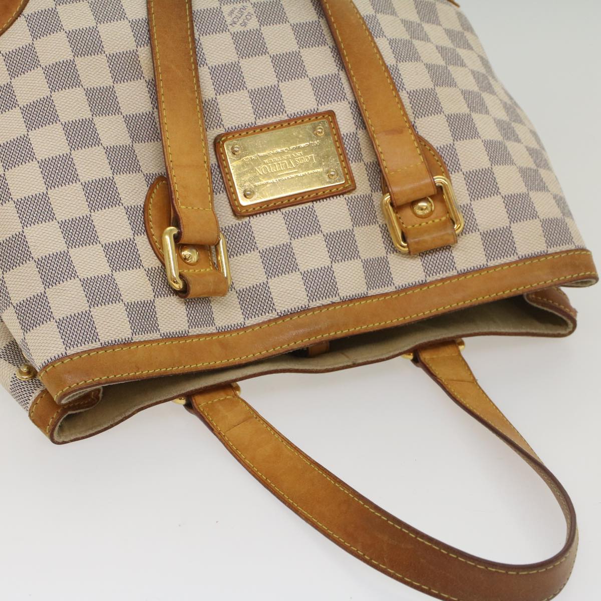 LOUIS VUITTON Damier Azur Hampstead PM Tote Bag N51207 LV 55125
