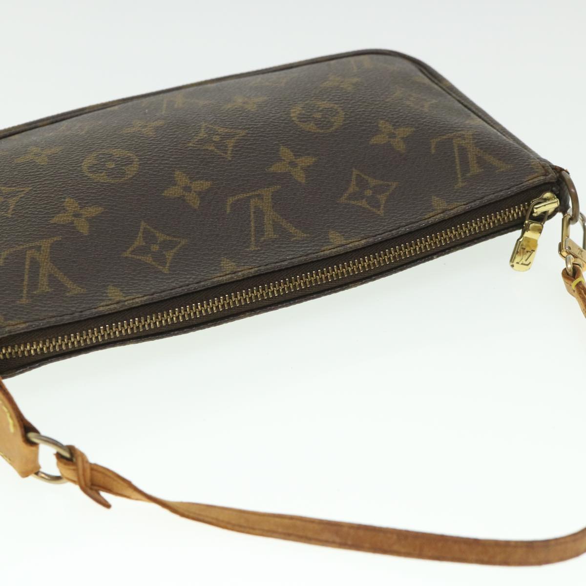 LOUIS VUITTON Monogram Pochette Accessoires Pouch M51980 LV 55132