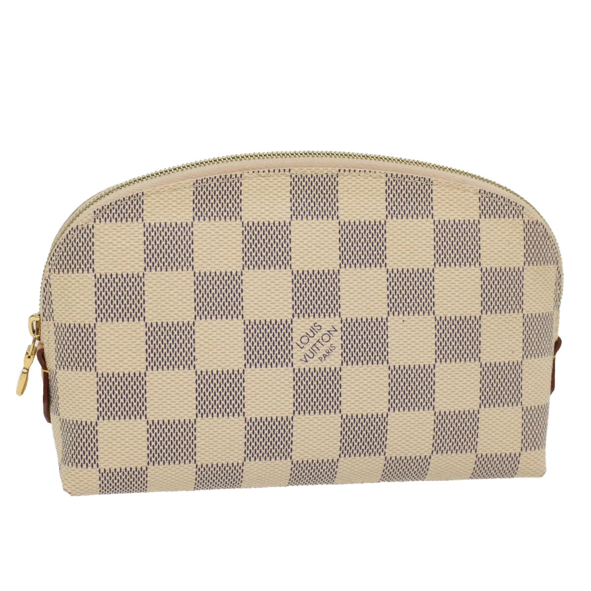 LOUIS VUITTON Damier Azur Pochette Cosmetic PM Pouch N60024 LV 55137