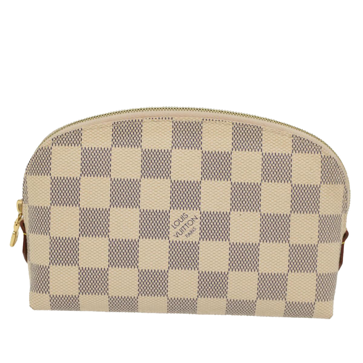 LOUIS VUITTON Damier Azur Pochette Cosmetic PM Pouch N60024 LV 55137