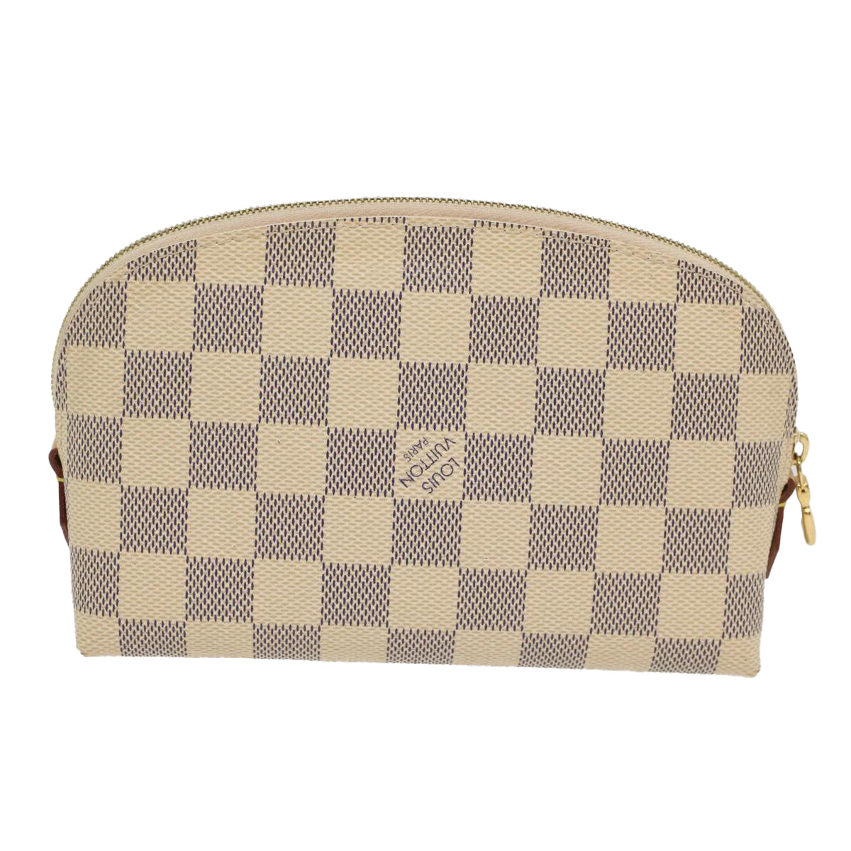 LOUIS VUITTON Damier Azur Pochette Cosmetic PM Pouch N60024 LV 55137