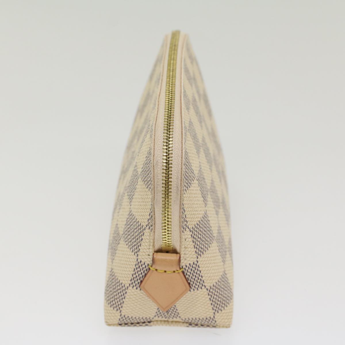 LOUIS VUITTON Damier Azur Pochette Cosmetic PM Pouch N60024 LV 55137