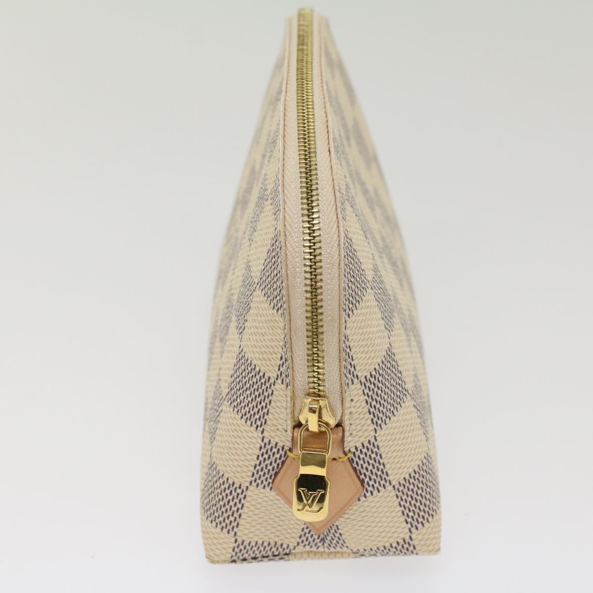 LOUIS VUITTON Damier Azur Pochette Cosmetic PM Pouch N60024 LV 55137