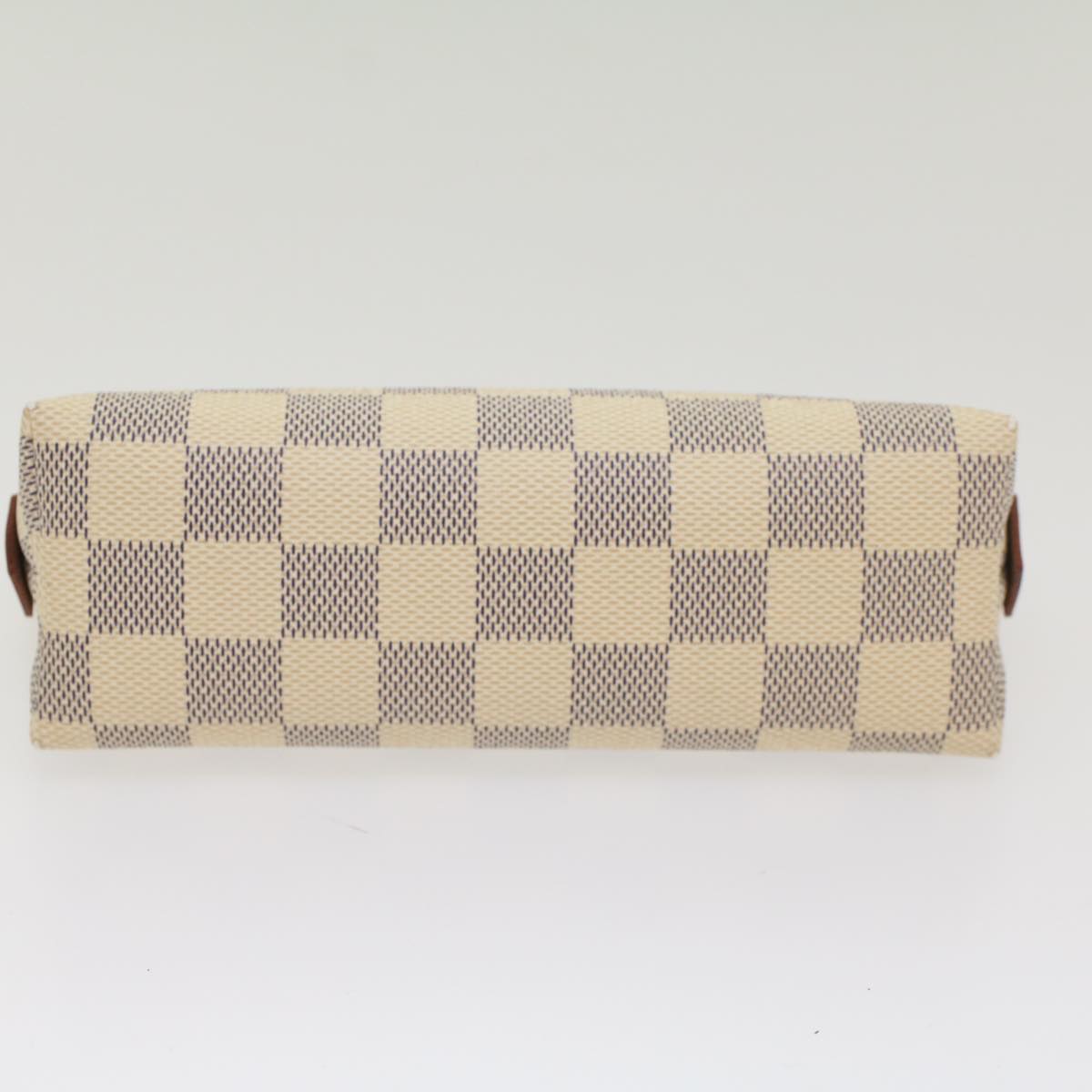 LOUIS VUITTON Damier Azur Pochette Cosmetic PM Pouch N60024 LV 55137