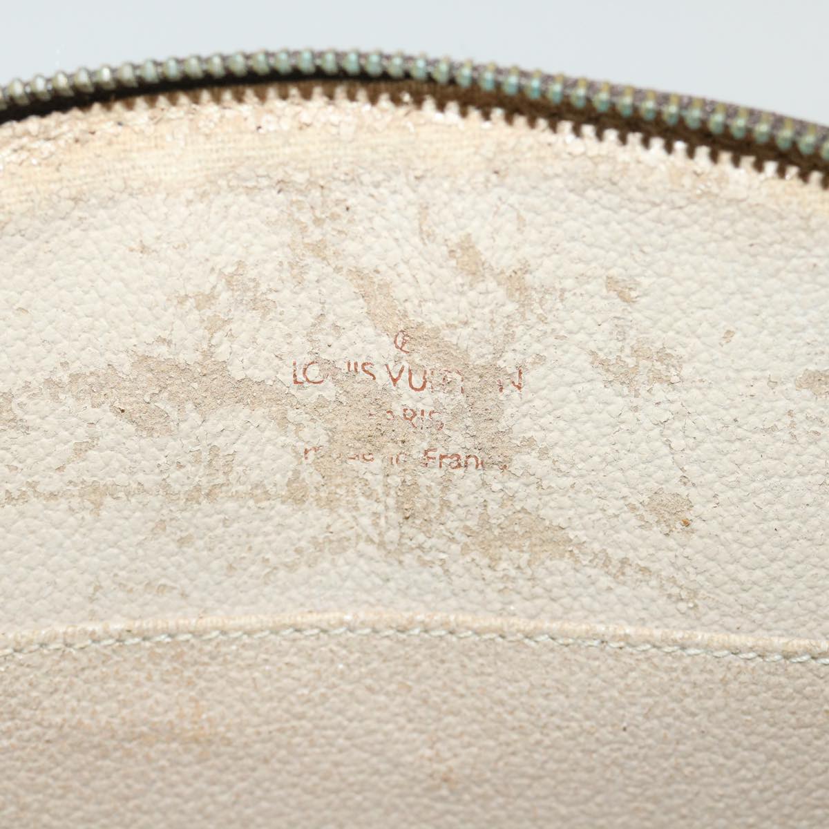 LOUIS VUITTON Monogram Trousse Demi Ronde Cosmetic Pouch M47520 LV 55144