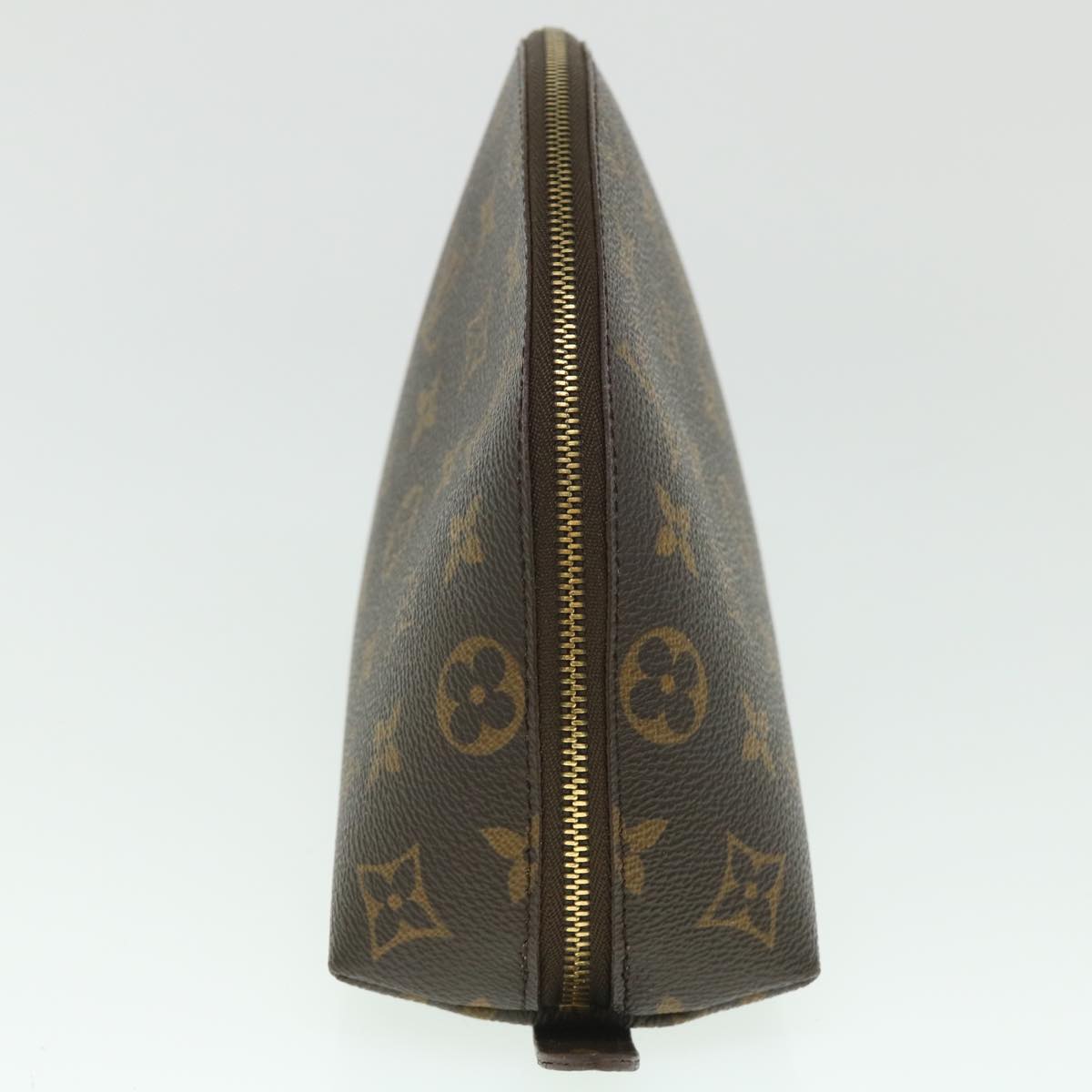 LOUIS VUITTON Monogram Trousse Demi Ronde Cosmetic Pouch M47520 LV 55144
