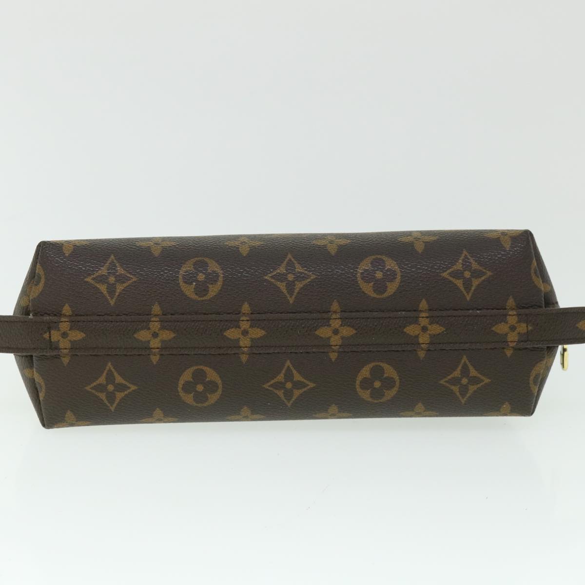 LOUIS VUITTON Monogram Trousse Demi Ronde Cosmetic Pouch M47520 LV 55144
