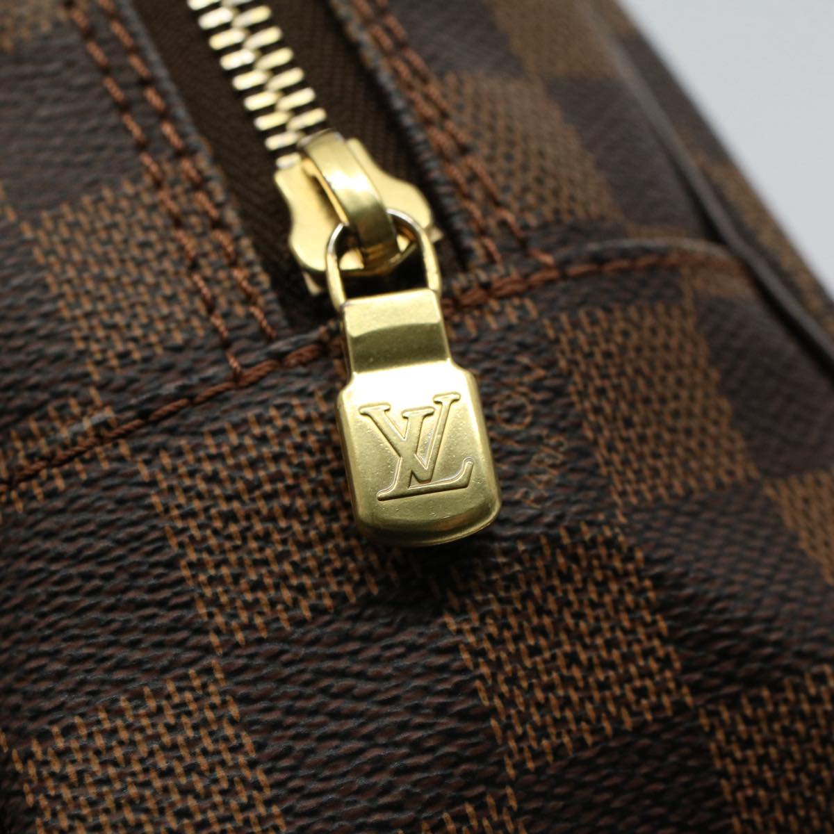 LOUIS VUITTON Damier Ebene Trousse Toilette 25 Clutch Bag N47624 LV 55152