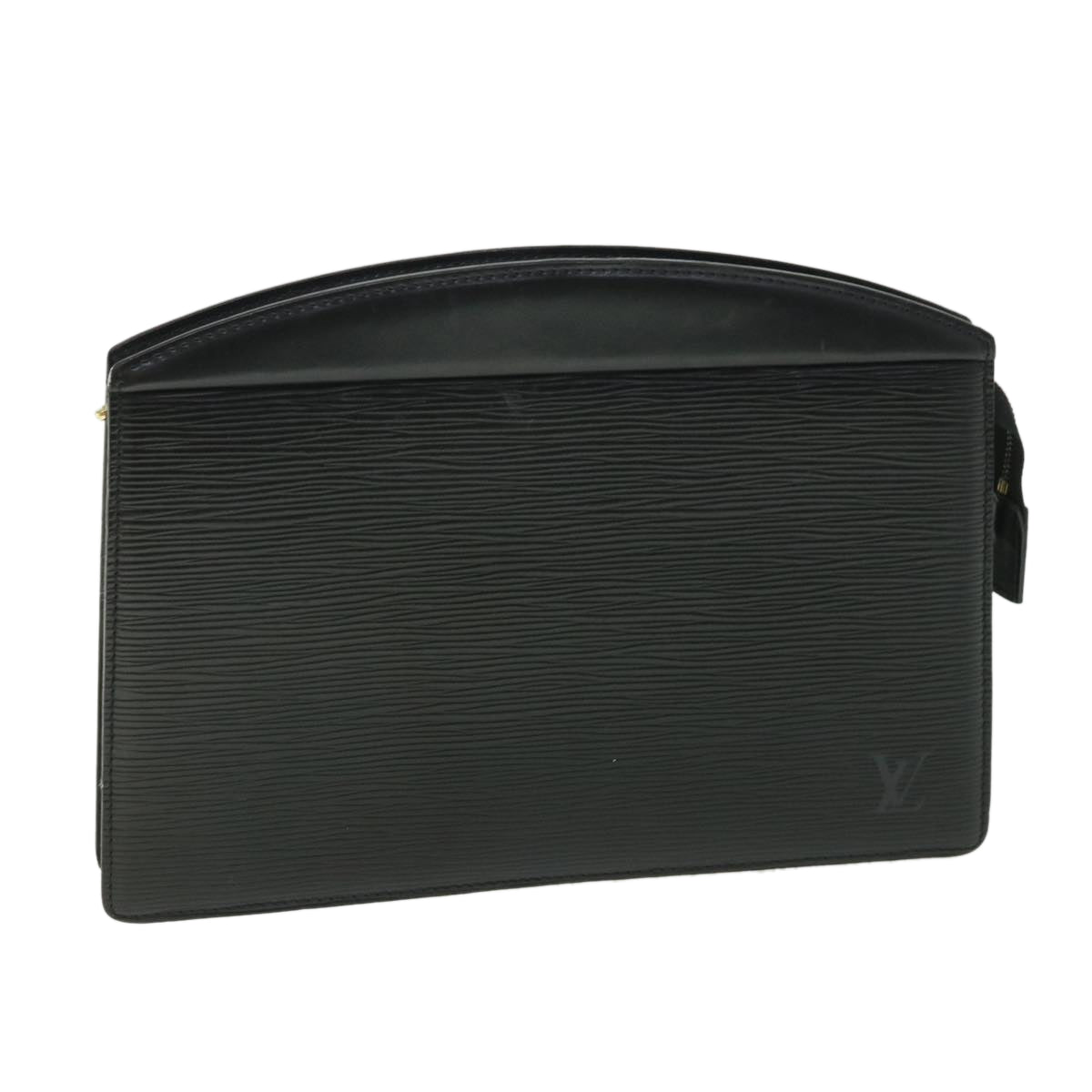 LOUIS VUITTON Epi Trousse Crete Clutch Bag Black M48402 LV 55155