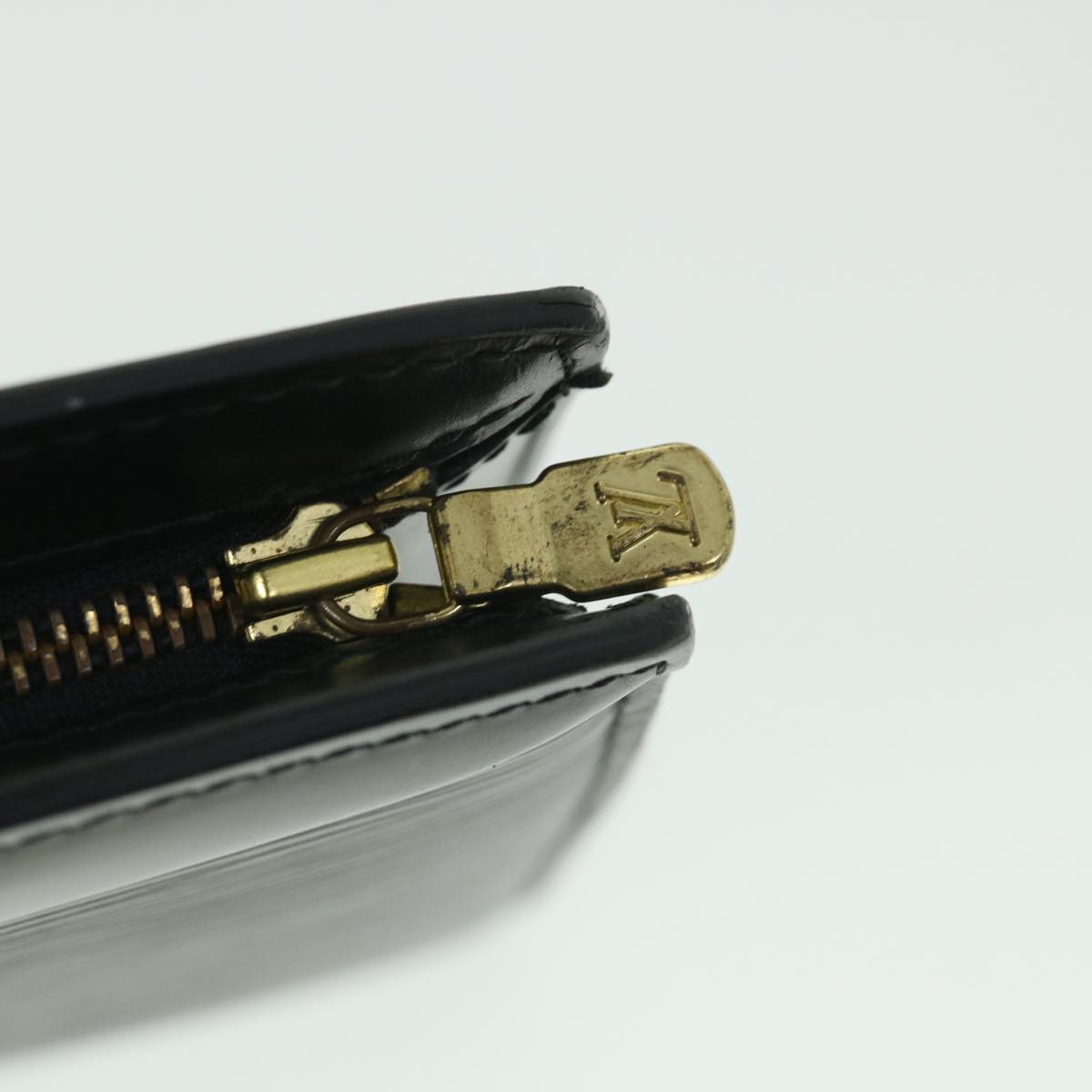 LOUIS VUITTON Epi Trousse Crete Clutch Bag Black M48402 LV 55155