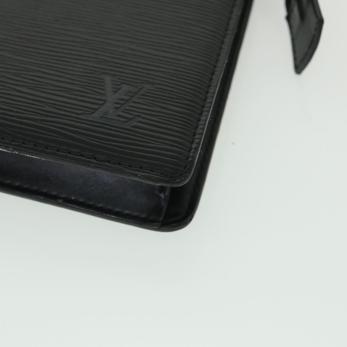 LOUIS VUITTON Epi Trousse Crete Clutch Bag Black M48402 LV 55155