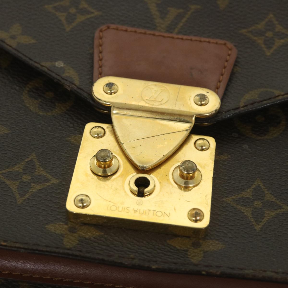 LOUIS VUITTON Monogram Monceau 28 Hand Bag 2way M51185 LV 55168