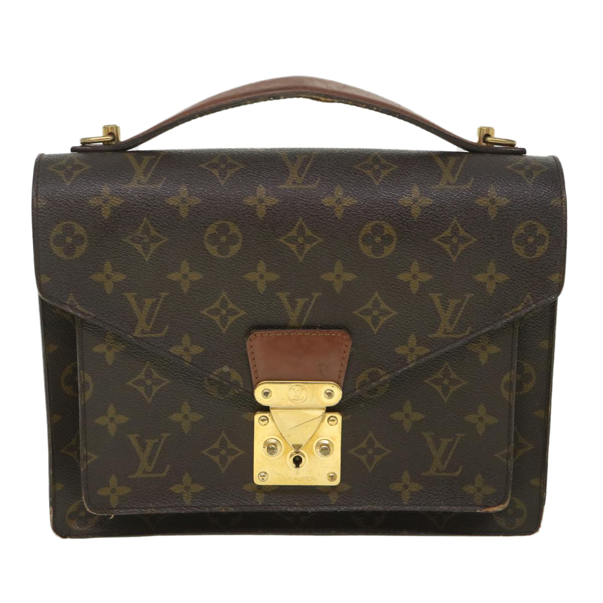 LOUIS VUITTON Monogram Monceau 28 Hand Bag 2way M51185 LV 55168