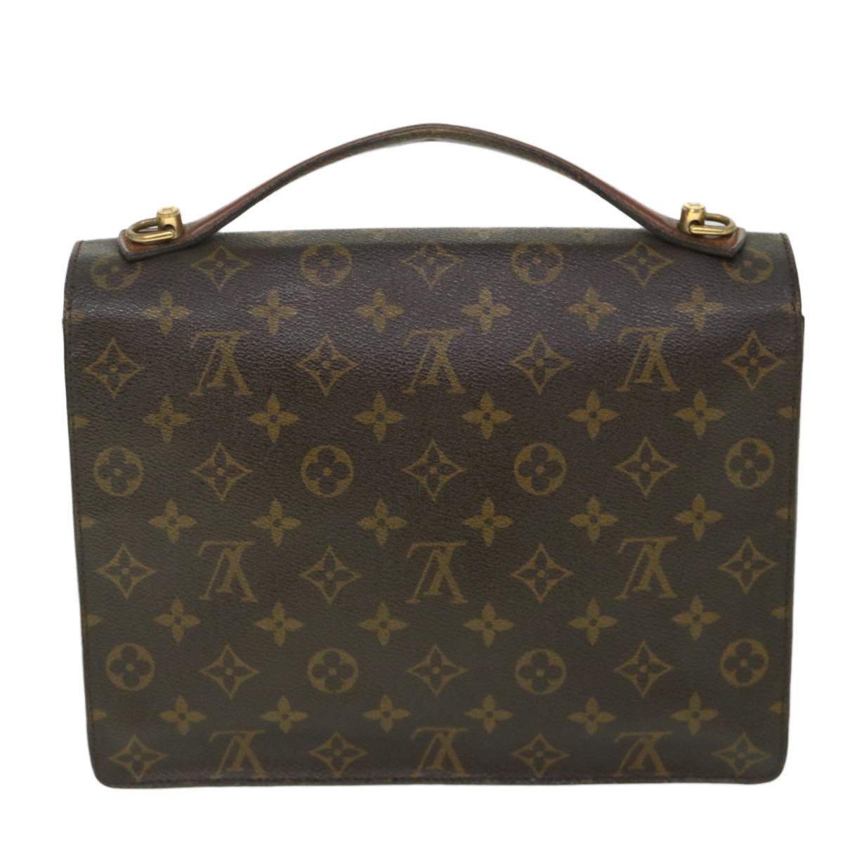 LOUIS VUITTON Monogram Monceau 28 Hand Bag 2way M51185 LV 55168