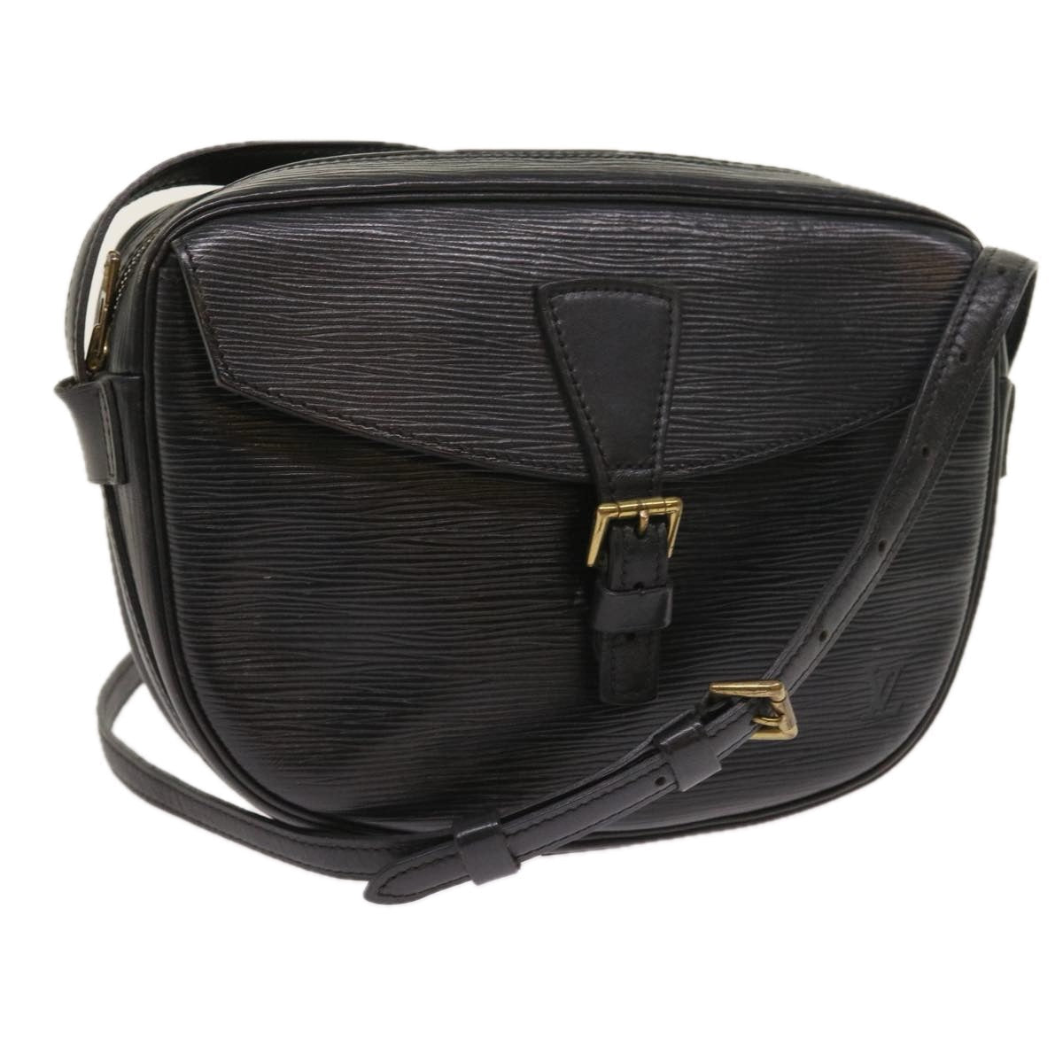 LOUIS VUITTON Epi Jeune Fille MM Shoulder Bag Black M52152 LV 55170