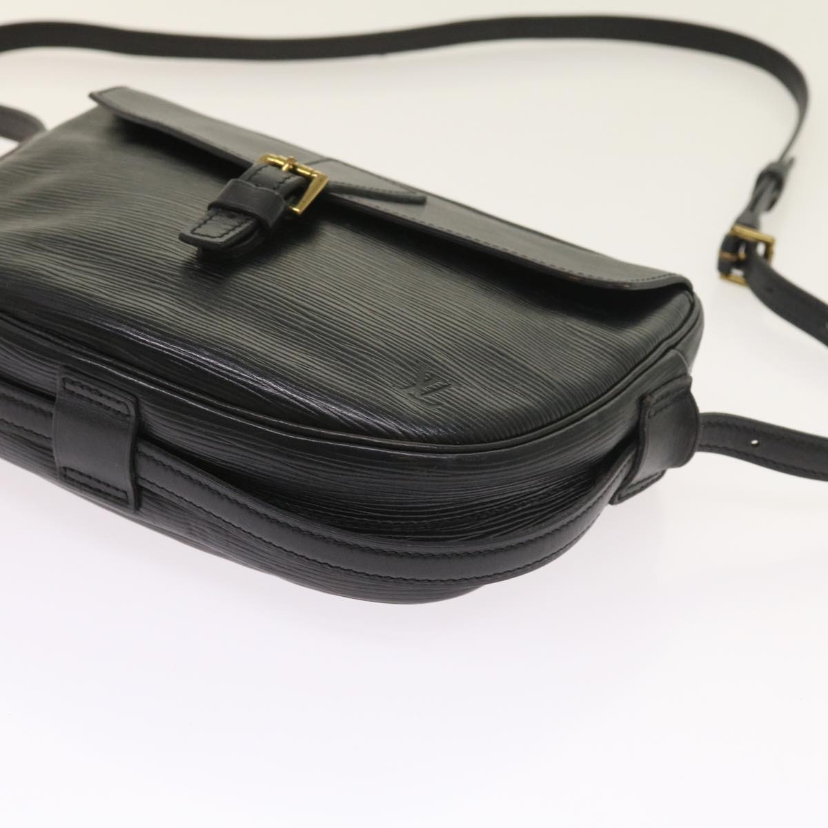 LOUIS VUITTON Epi Jeune Fille MM Shoulder Bag Black M52152 LV 55170