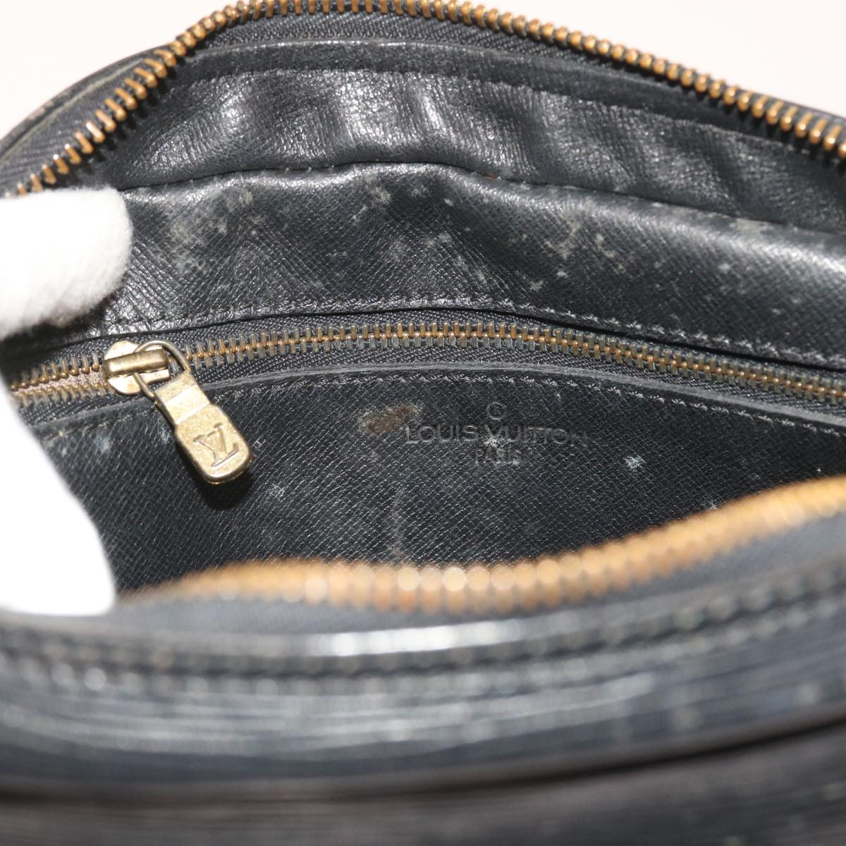 LOUIS VUITTON Epi Jeune Fille MM Shoulder Bag Black M52152 LV 55170