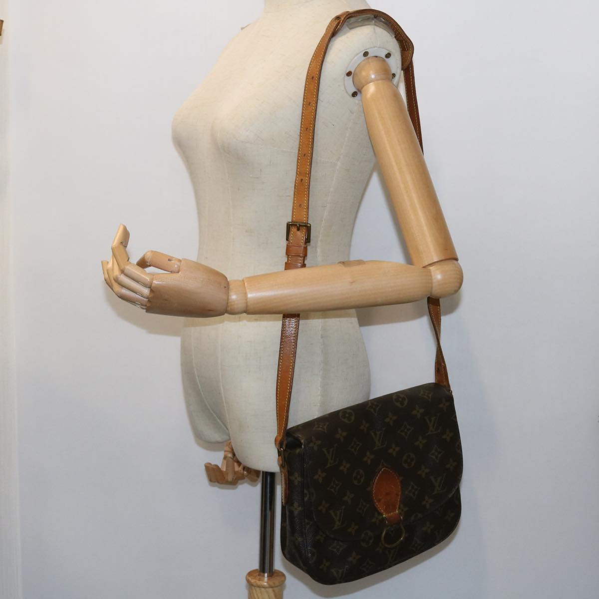 LOUIS VUITTON Monogram Saint Cloud GM Shoulder Bag M51242 LV 55172