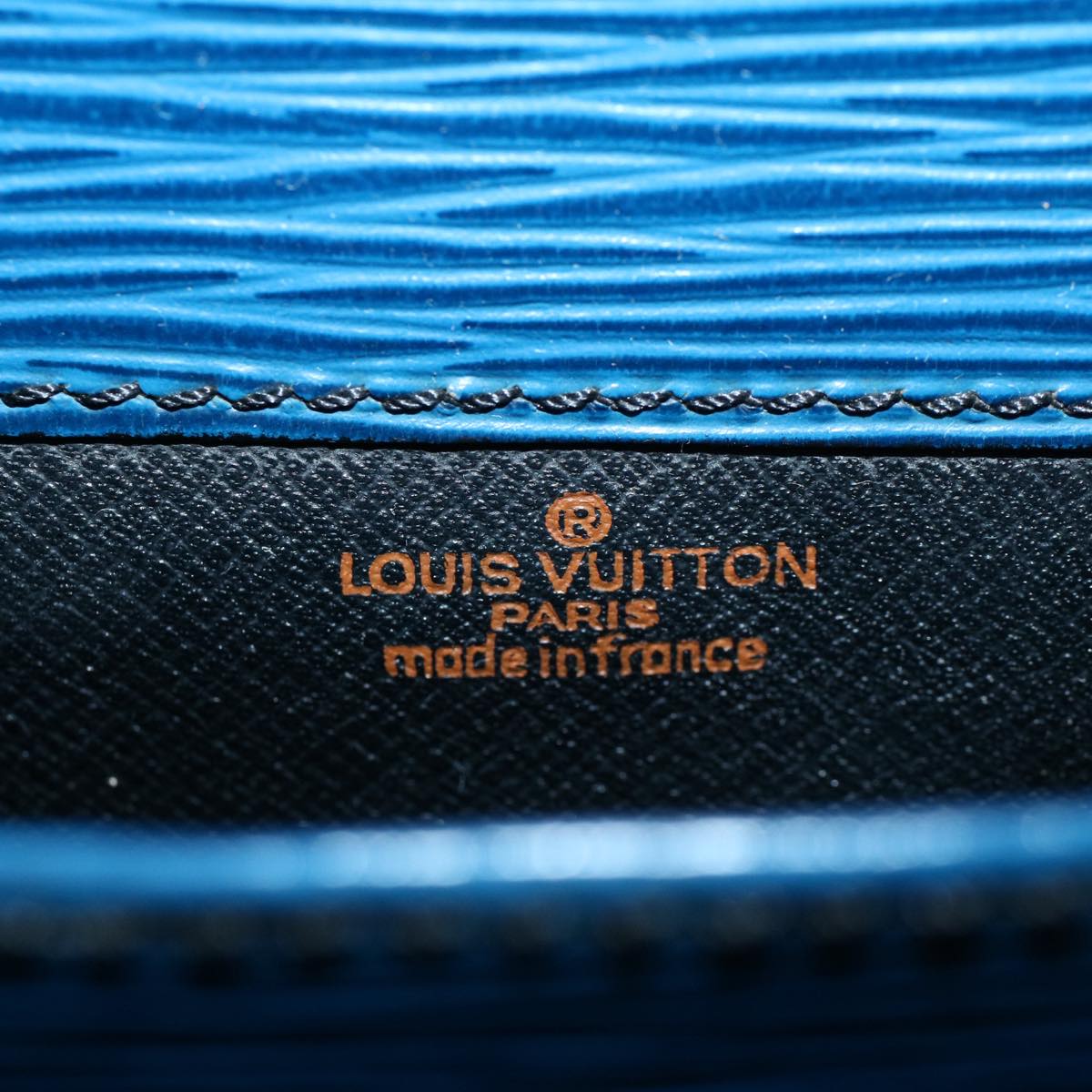 LOUIS VUITTON Epi Cartouchiere MM Shoulder Bag Blue M52245 LV 55173
