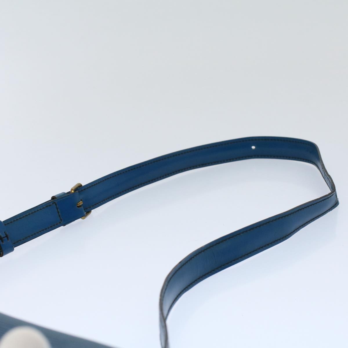 LOUIS VUITTON Epi Cartouchiere MM Shoulder Bag Blue M52245 LV 55173