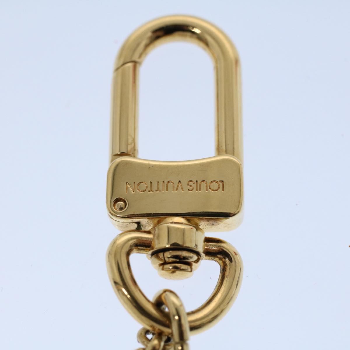 LOUIS VUITTON Porte Cles Jack & Lucy Key Holder Brown Gold M65376 LV 55174