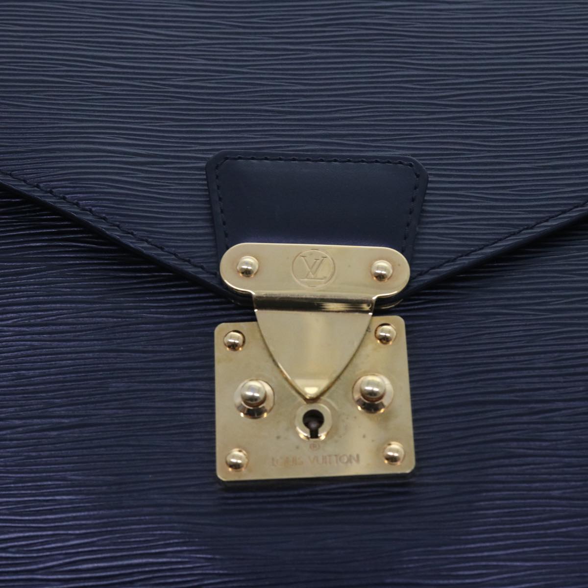 LOUIS VUITTON Epi Porte Documents Bandouliere Briefcase Black M54467 55179