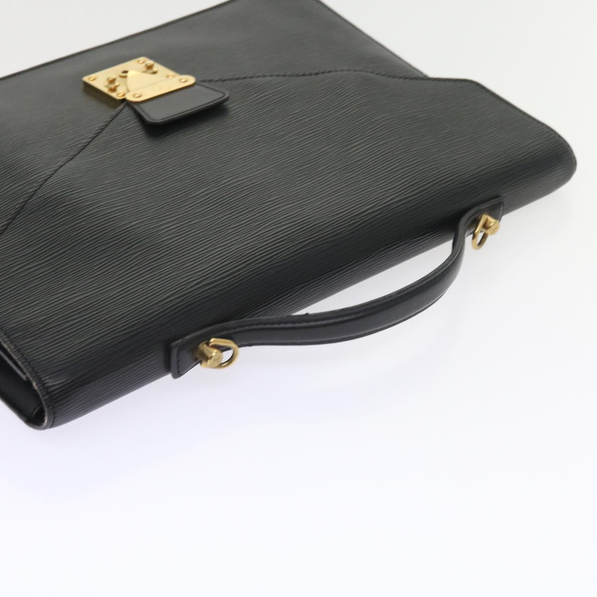 LOUIS VUITTON Epi Porte Documents Bandouliere Briefcase Black M54467 55179