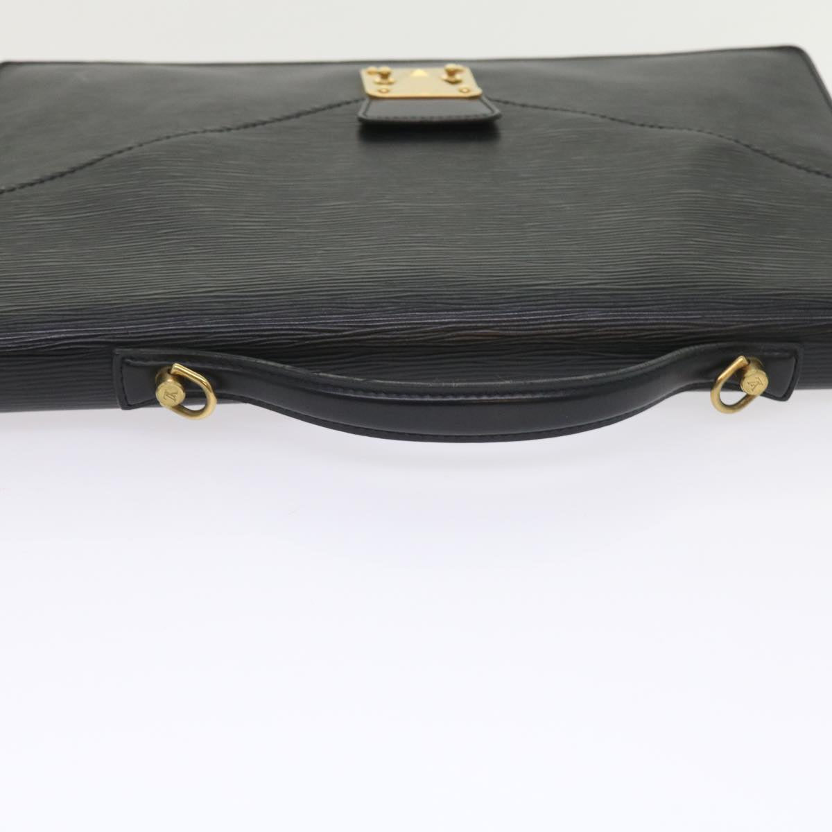 LOUIS VUITTON Epi Porte Documents Bandouliere Briefcase Black M54467 55179