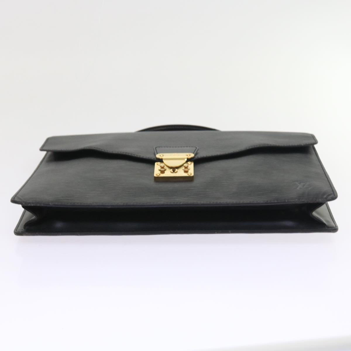 LOUIS VUITTON Epi Porte Documents Bandouliere Briefcase Black M54467 55179