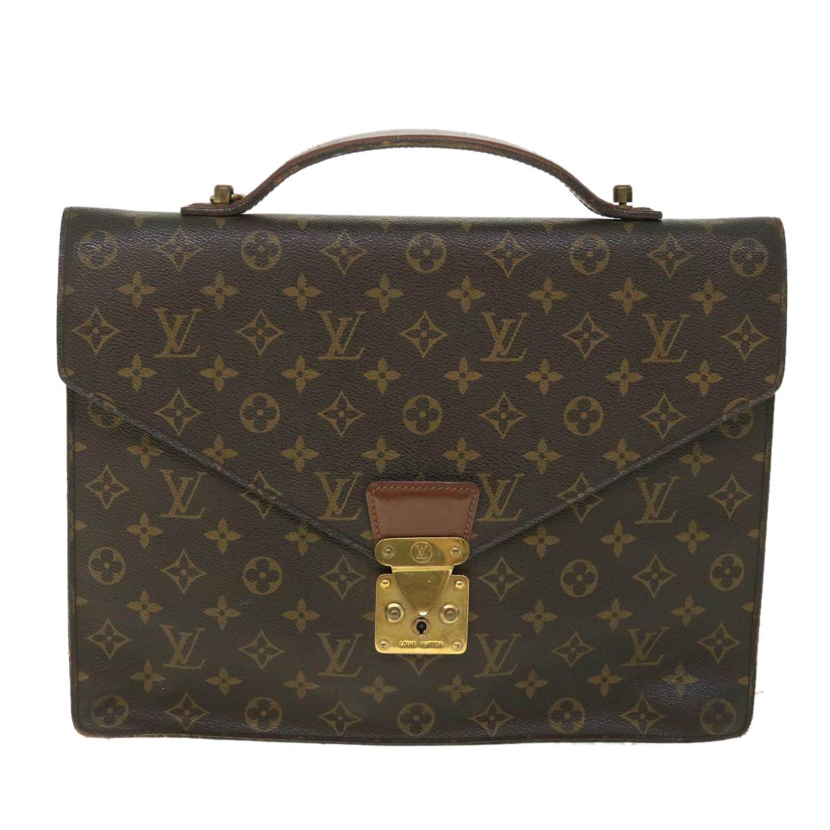 LOUIS VUITTON Monogram Porte Documents Bandouliere Bag M53338 LV 55180