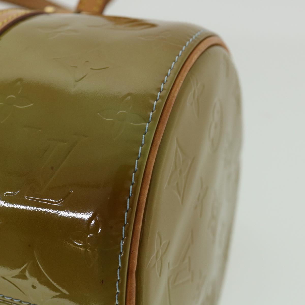 LOUIS VUITTON Monogram Vernis Bedford Hand Bag Baby Blue M91007 LV 55191