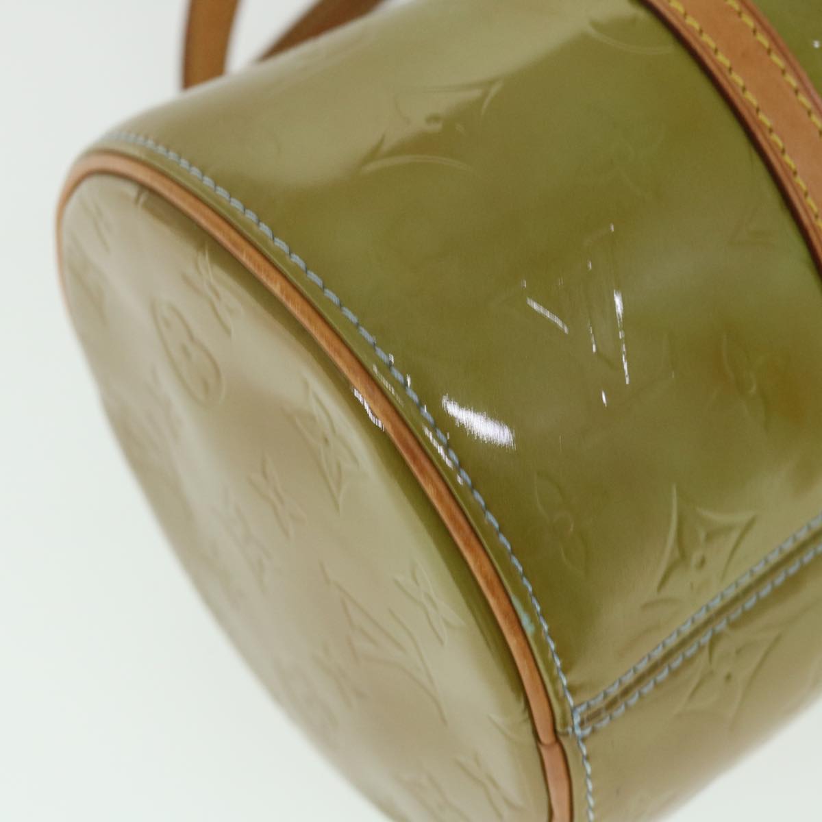 LOUIS VUITTON Monogram Vernis Bedford Hand Bag Baby Blue M91007 LV 55191