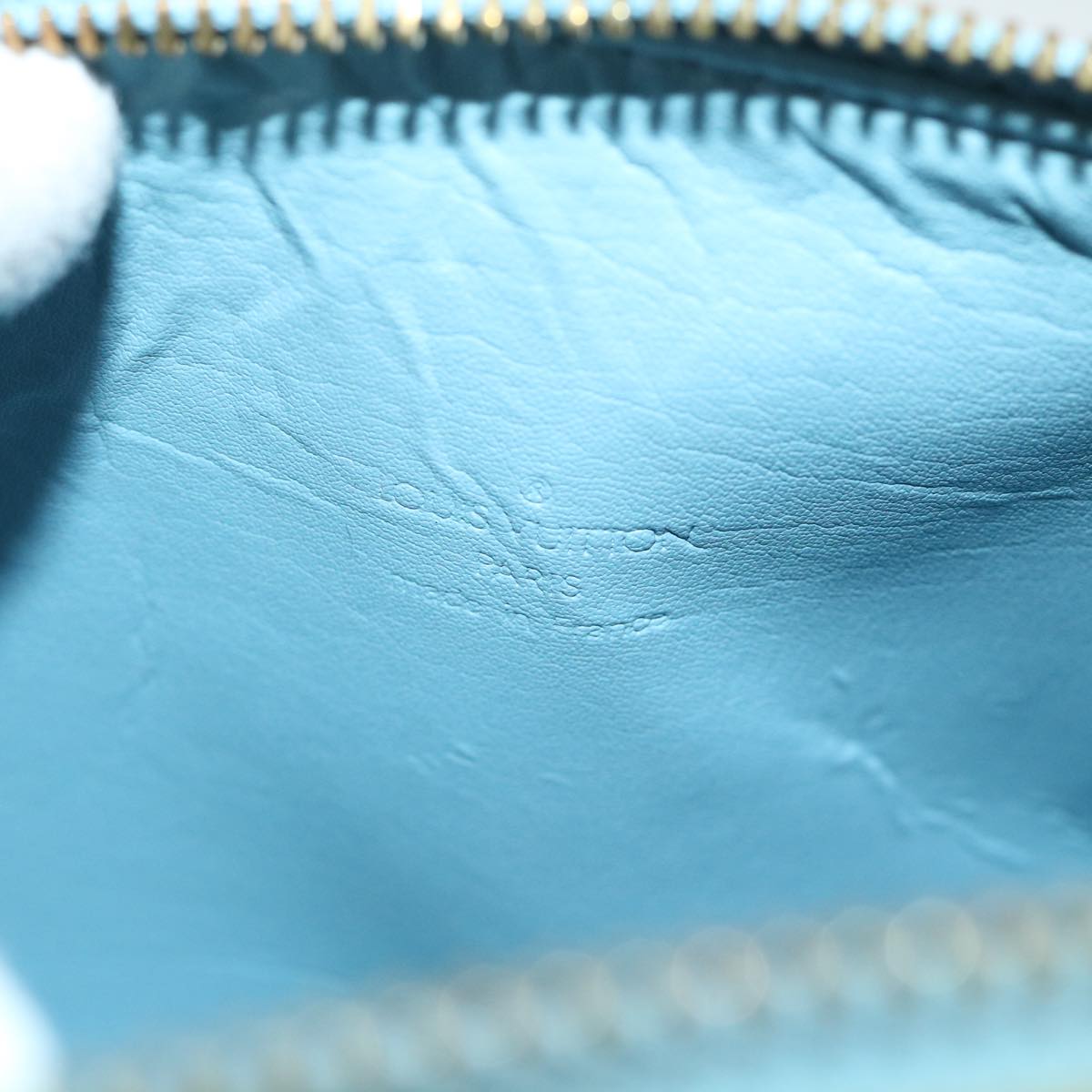 LOUIS VUITTON Monogram Vernis Bedford Hand Bag Baby Blue M91007 LV 55191