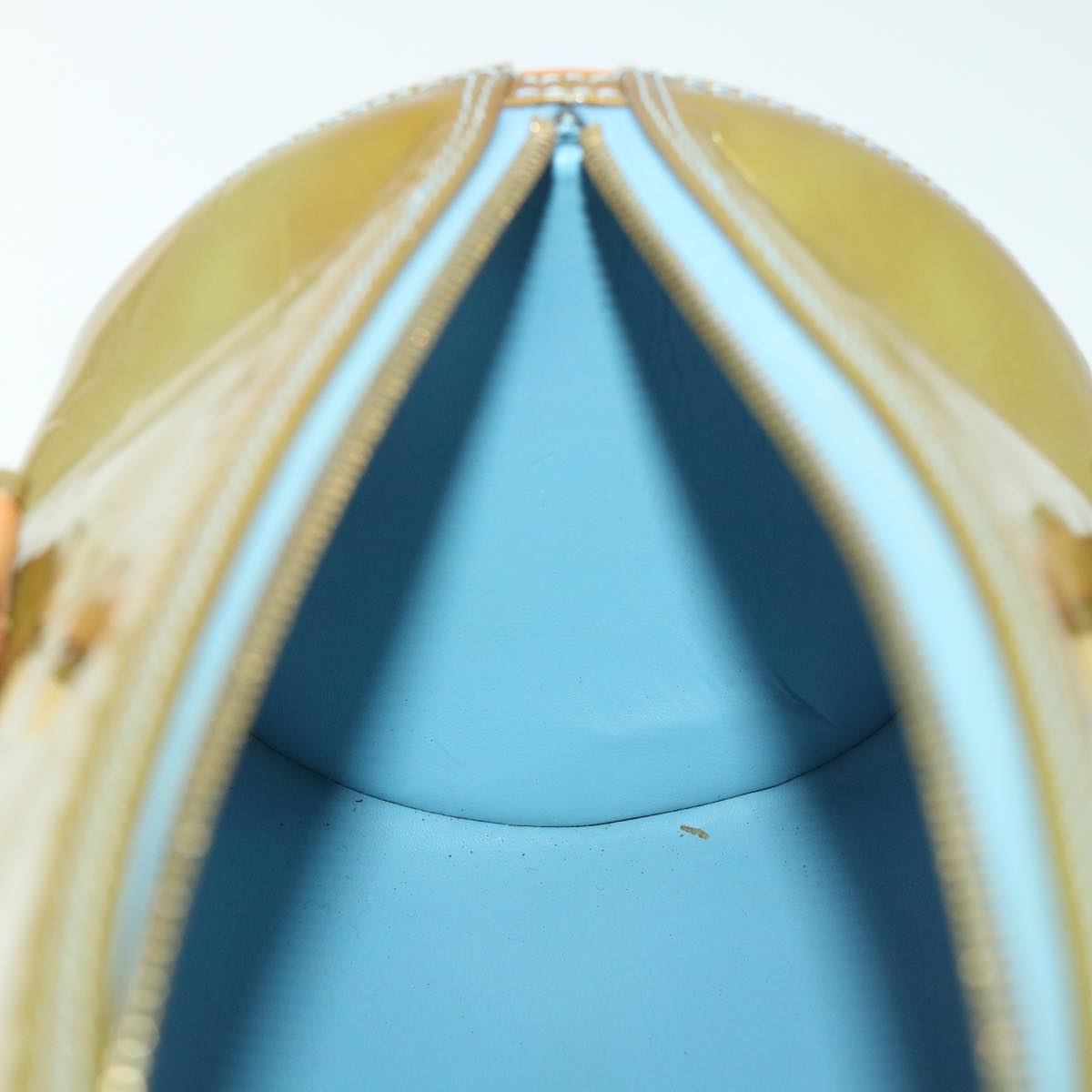 LOUIS VUITTON Monogram Vernis Bedford Hand Bag Baby Blue M91007 LV 55191