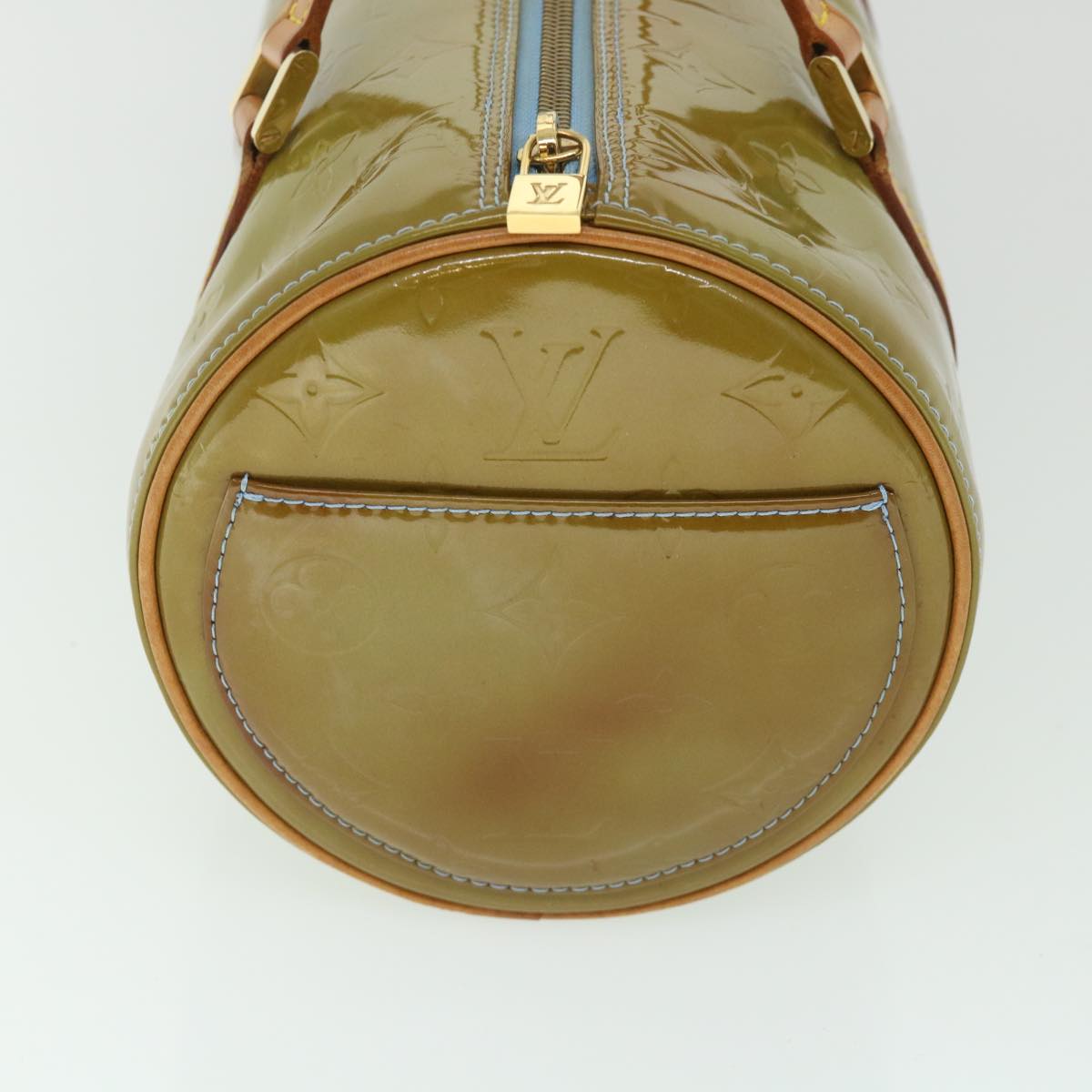 LOUIS VUITTON Monogram Vernis Bedford Hand Bag Baby Blue M91007 LV 55191
